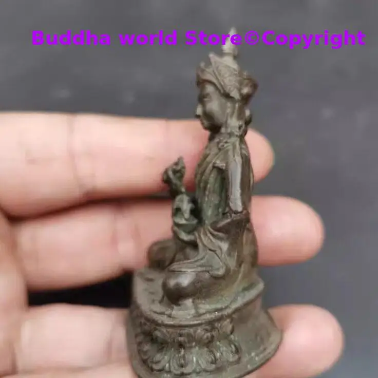 Special offer Tibetan Buddhism archaic small Buddha statue Padmasambhava Guru buddha Buddhist temple lama monk family worship