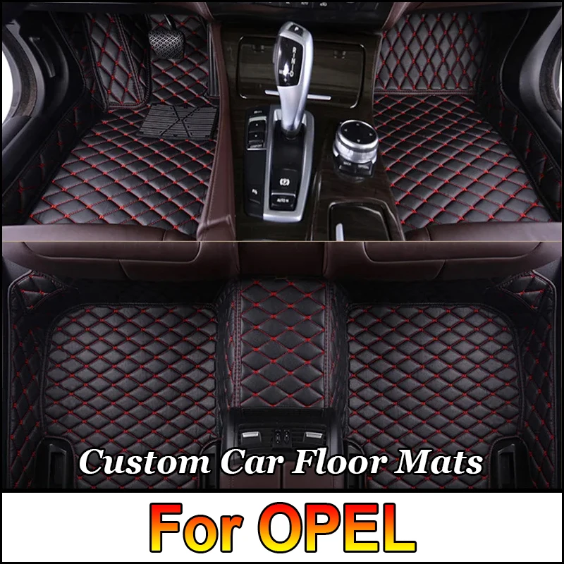 Car Floor Mats For OPEL Zafira vivaro Meriva Ampera Mokka Combo Corsa F Crossland x Car Accessories