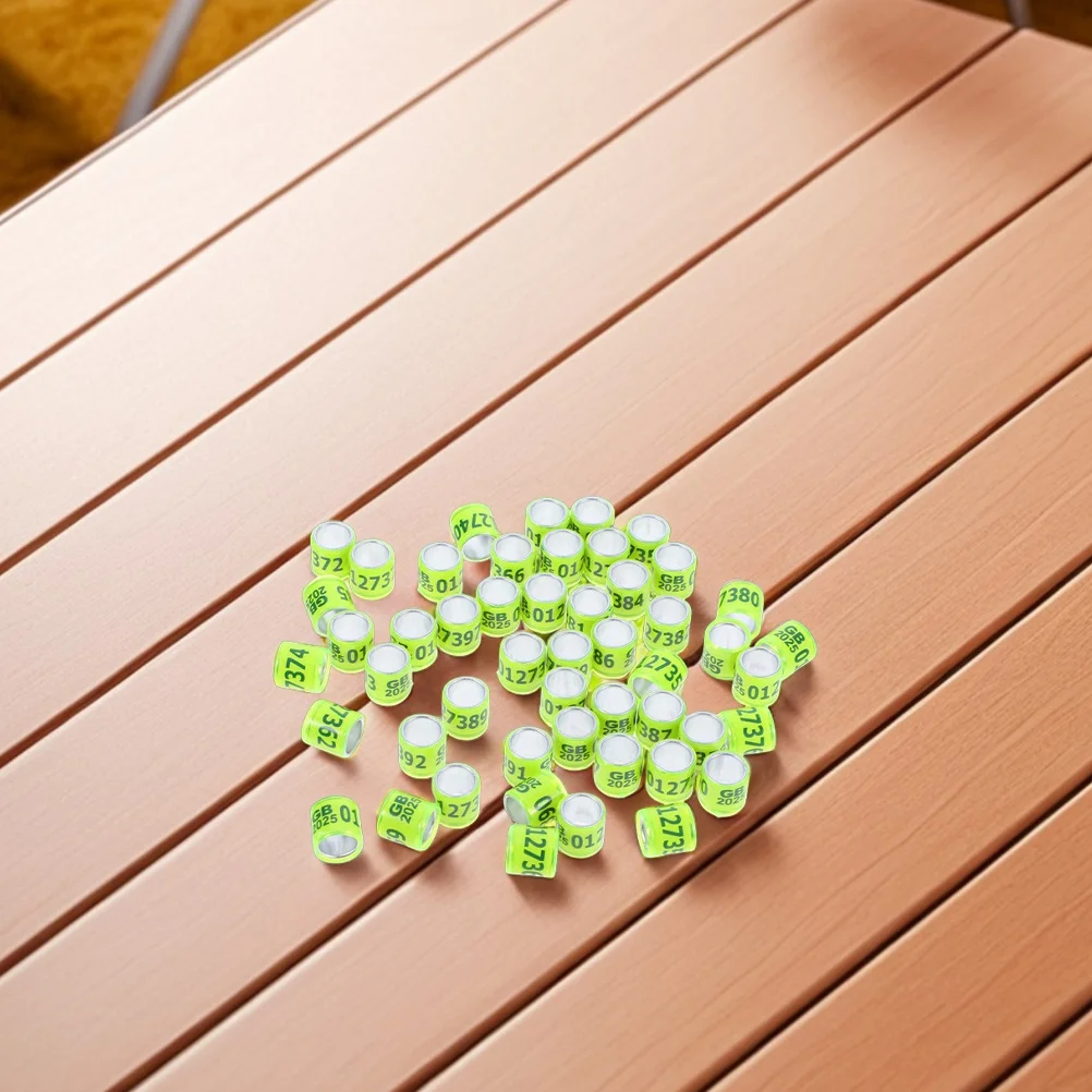 

10Pcs Pigeon Leg Rings Durable Colored Identification Bands Racing Pigeon Supplies 2025 Standard Lightweight Comfortable