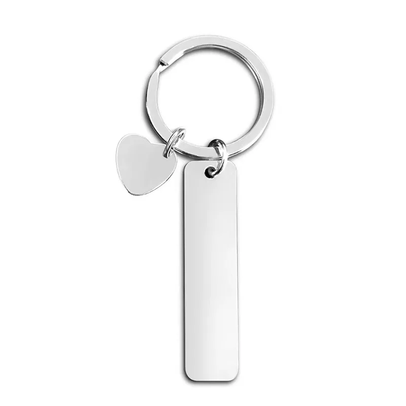 10pcs /lot Keychain Stainless Steel Key Ring DIY Jewelry Gift For Men Women Personalized Key Chain Wholesale