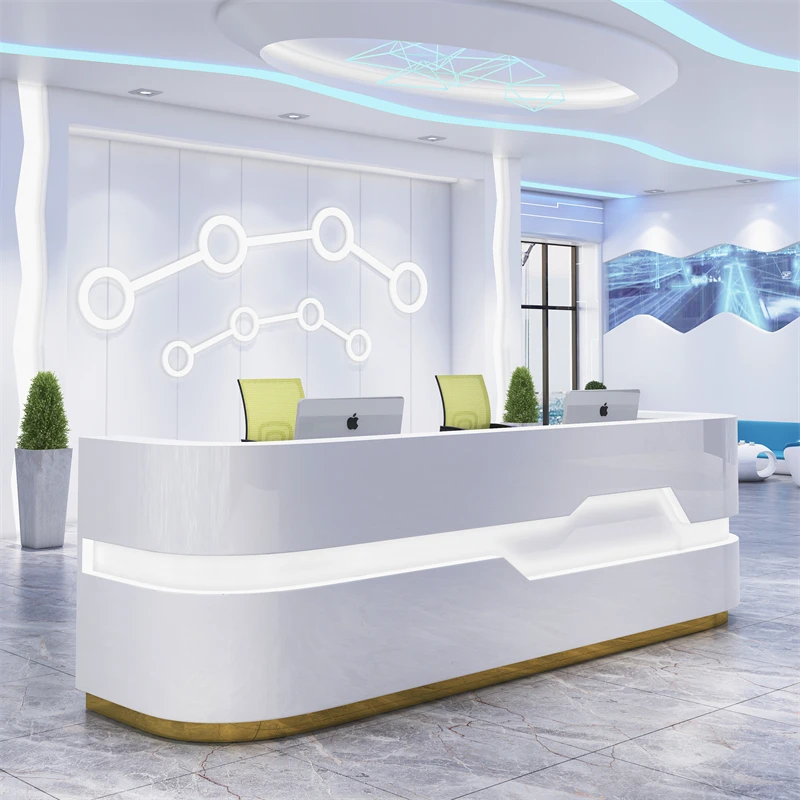 

Modern Office Front Receptionist Desk Reception Table Design Counter Front Desk Reception Desks Office Furniture Rectangular