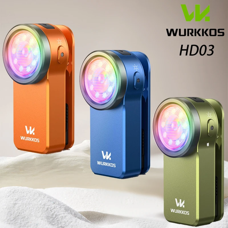 【セール中】Wurkkos HD03 680LM USB-C充電式ポケット懐中電灯 スポット&フラッド ポータブルEDC RGBトーチ マグネットクリップ付き サイクリング用ライト