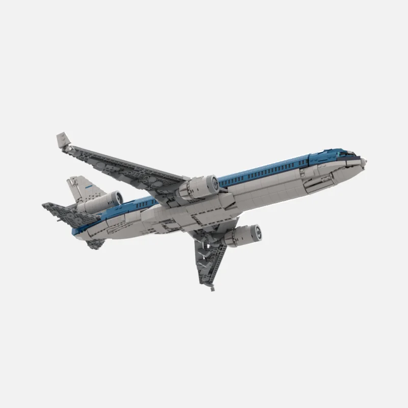 1969 قطعة MOC MD-11 KLM الخطوط الجوية الهولندية الملكية نموذج لتقوم بها بنفسك تجميع بناء لعبة المكعبات هدية عيد ميلاد للأطفال