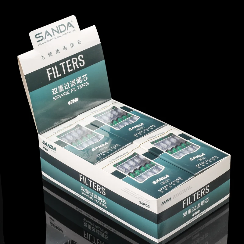 

218/432filters/lot SD-27 Sanda cigarette filters Cigarette Holder smoke core Smoking Accessories