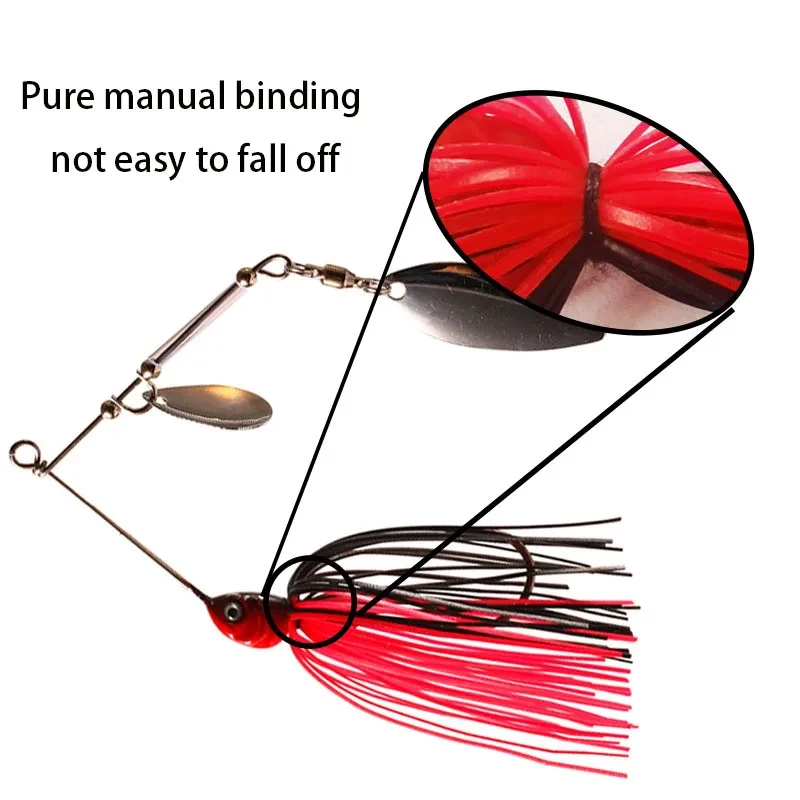 Chatterbait TAKEDO LD09 – Señuelo spinner de alambre para lucio - imagen 4