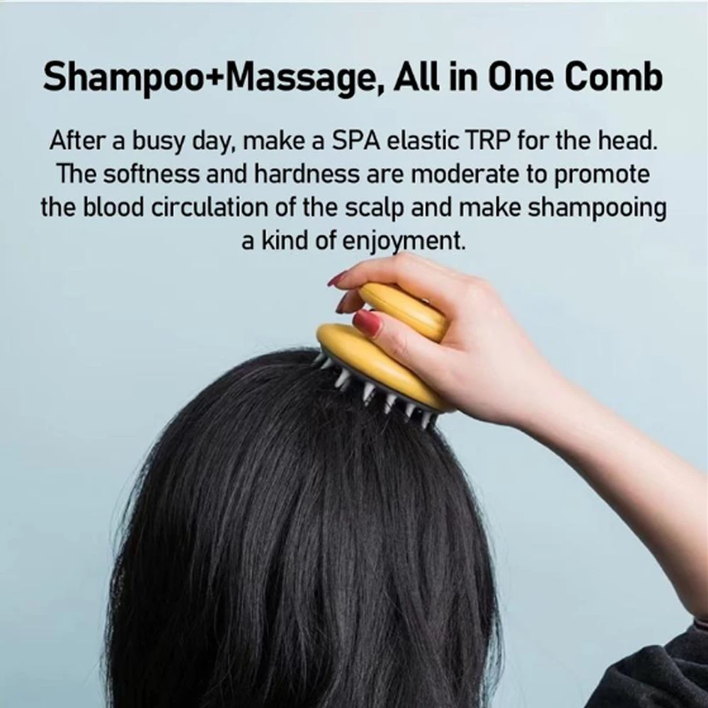 

New Comb Head Silicone Hair Washing Brush Scalp Scratcher High Quality Massage Brush Easy To Clean Washing Hair Tool