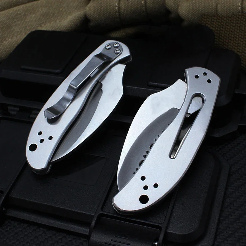 Coltello pieghevole tattico da esterno multifunzionale coltello da tasca portatile da campeggio EDC per sopravvivenza nella natura selvaggia