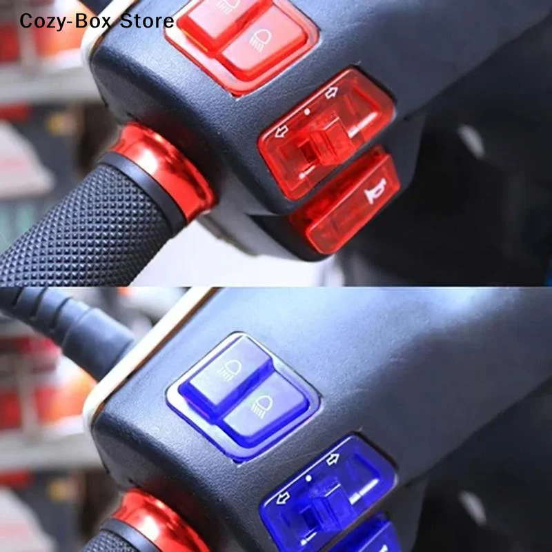 [ZY]5Pcs/Set Transparent Motorcycle Switch Button Set Universal Kit[ZY]