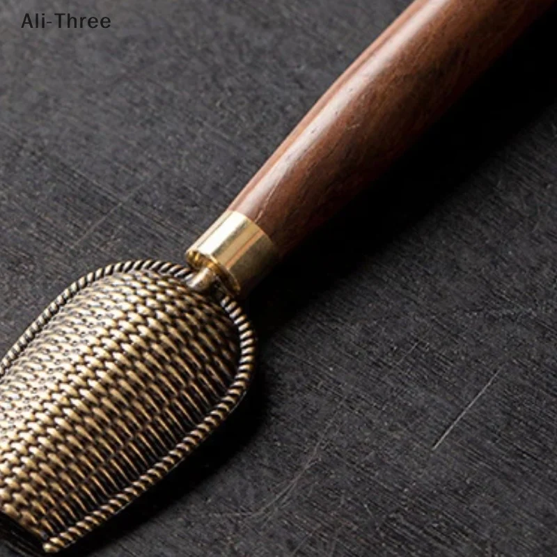 1 قطعة ملعقة شاي الأبنوس ملعقة صغيرة خشب متين الرجعية الإبداعية الشاي مجرفة الشاي KongFu حفل الشاي اكسسوارات هدية