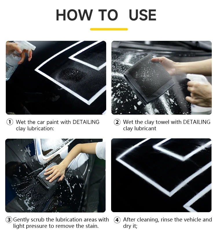 DETAILING Auto-Reinigungstuch, Tontuch, hart/mittel/fein, magischer Tonlappen, um Flecken gründlich zu entfernen, Schönheitshandtuch-Reinigungswerkzeug – Detail 19
