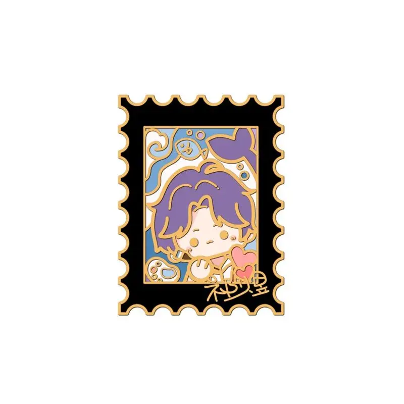 

Anime Love and Deepspace Rafayel Xavier Cosplay Metal Badge Cartoon Postage Stamp Pin Emblem Brooch Breastpin Adorn Xmas Gift