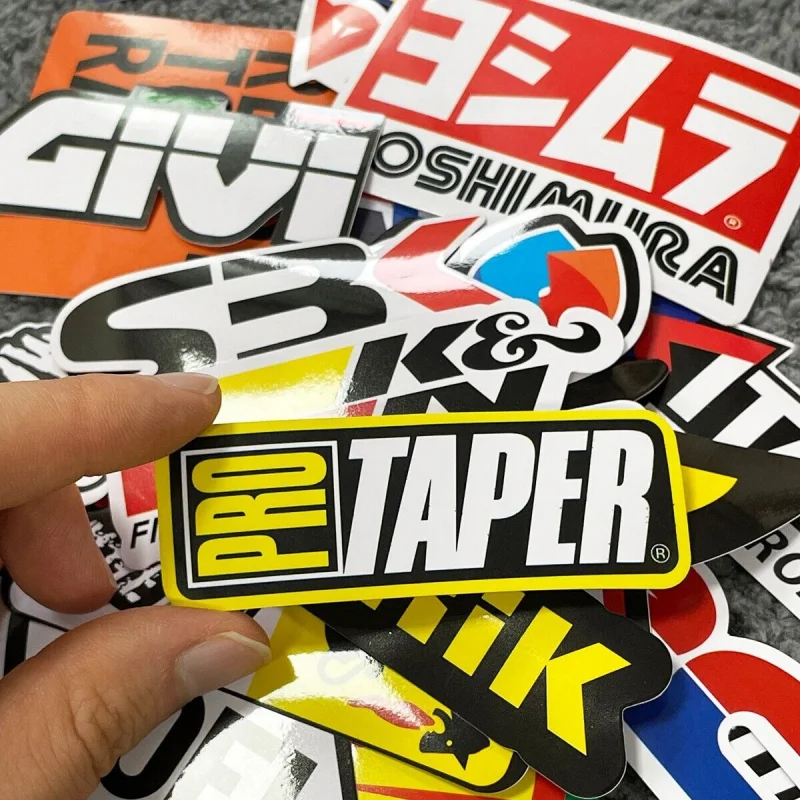 40/80/120pcs Random Motorcycle Stickers Decals Car Bike Helmet Tank Racing Sponsor Logo Set For Honda Yamaha Kawasaki Suzuki KTM image 5