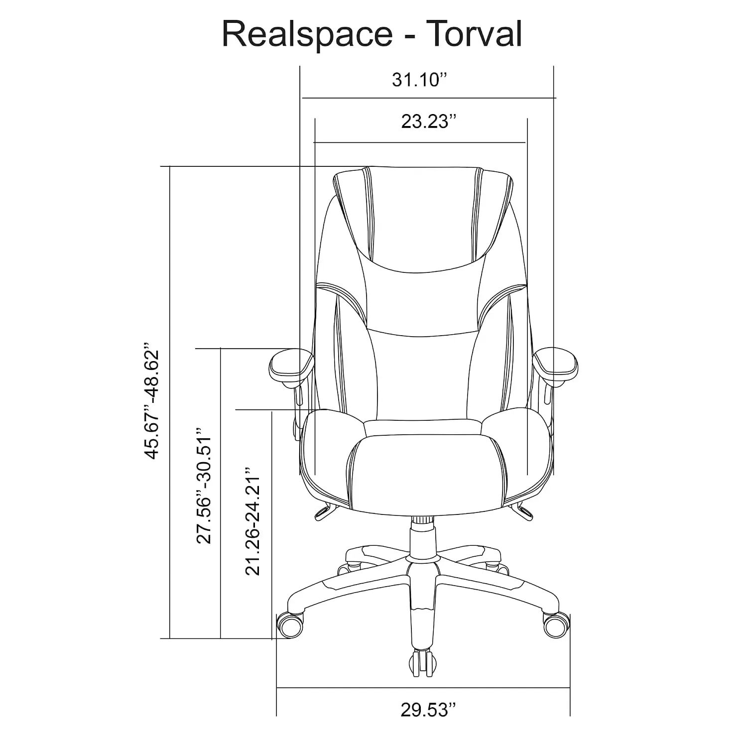 Big & Tall Bonded Leather High-Back Computer Office Chair, Black/Silver, BIFMA Compliant, Customized