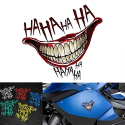 Clown mouth HAHAHA Stickers Motorcycle Stickers Helmet stickers Reflection Decorative stickers Car Stickers Funny Cool Stickers