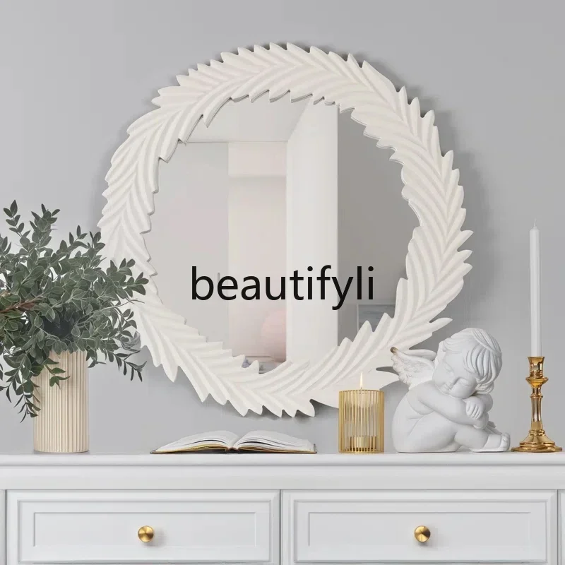 K182Wall hanging makeup mirror three-dimensional dormitory wall special-shaped mirror wardrobe premium sticker gold mirror