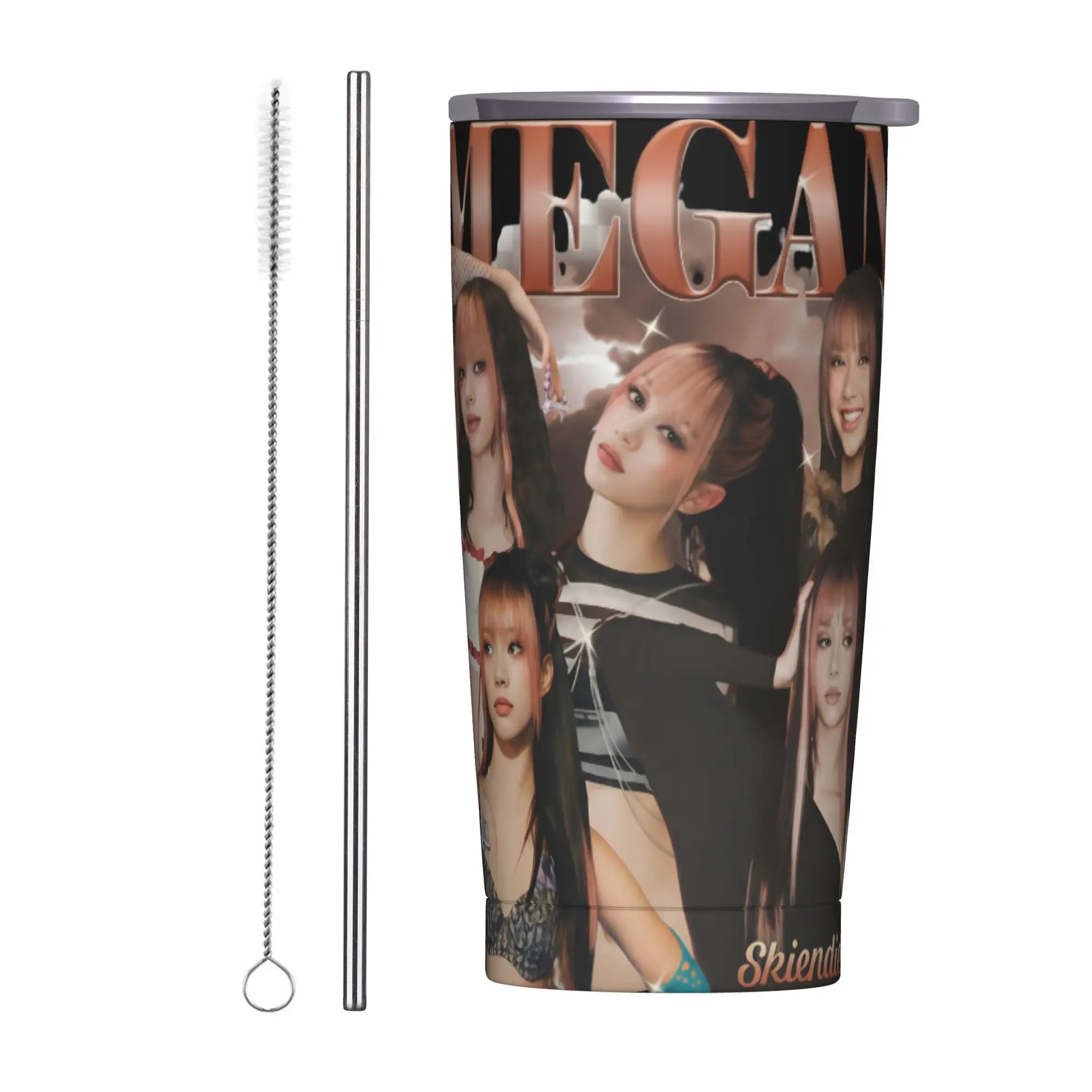 Stainless Steel Tumbler Katseye Kpop Girl Group Coffee Mug  Keep Heat Hot Drinks Mugs Cup Beach Water Bottle