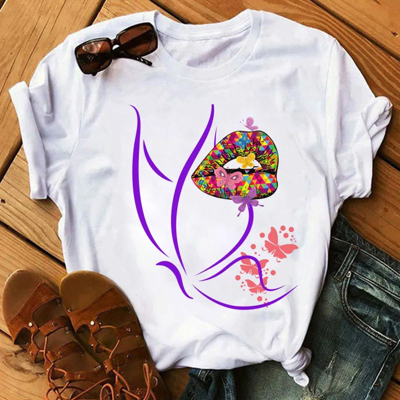 Spring/summer New T-shirt Printed Retro Cartoon Women's T-shirt Short Sleeve Harajuku  Oversized T Shirt  Tops