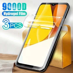 3PCS Protective Film For Realme C55 C30 C30S C33 Full Cover Hydrogel Film For Realme C53 C31 C35 C25 C21 Screen Protector