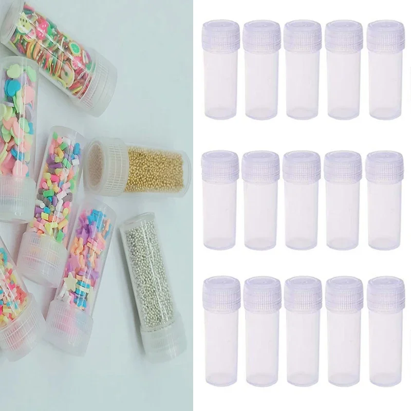 

300Pcs Mini Plastic Sample Bottles Clear Plastic Storage Vials Refillable Portable Travel Liquid Powder Medicine Pill Containers