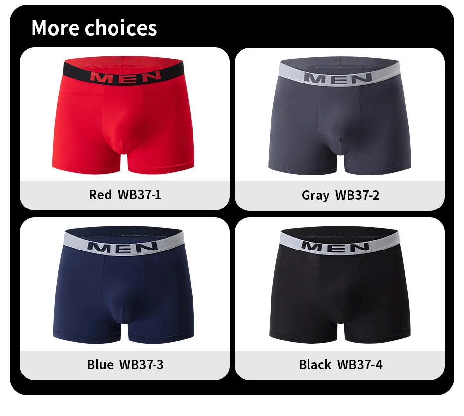 4/10 Stück Modische Bedruckte Mehrfarbige Kombinations-Unterwäsche-Shorts für Männer Jugendliche Lässige Sport-Unterwäsche Boxershorts für Zuhause – Detail 4