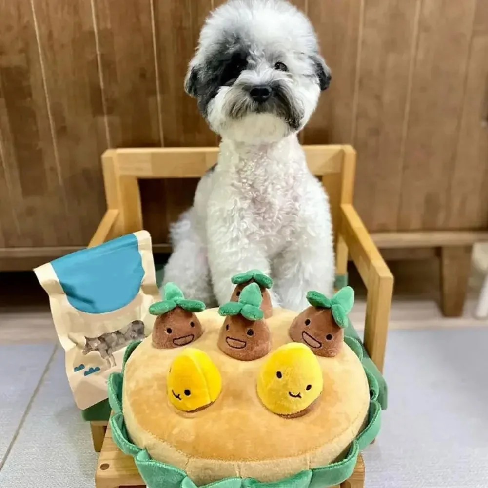 2025 Interactive Pulling Potato Dog Toy Set, Pet Chew-resistant Supply, Toy, Sweet Set Sweet Potato, Cat 1 Squeaky