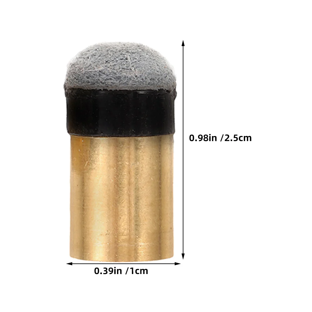 5Pcs Replacement Pool Cue Tips for Nineball Stick Brass Ferrule Enhanced Performance Easy Install Billiard Accessories
