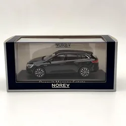 Norev Megane Estate SUV Black Diecast Models Carro, Presente de Natal, Coleção Auto Brinquedos, 1:43