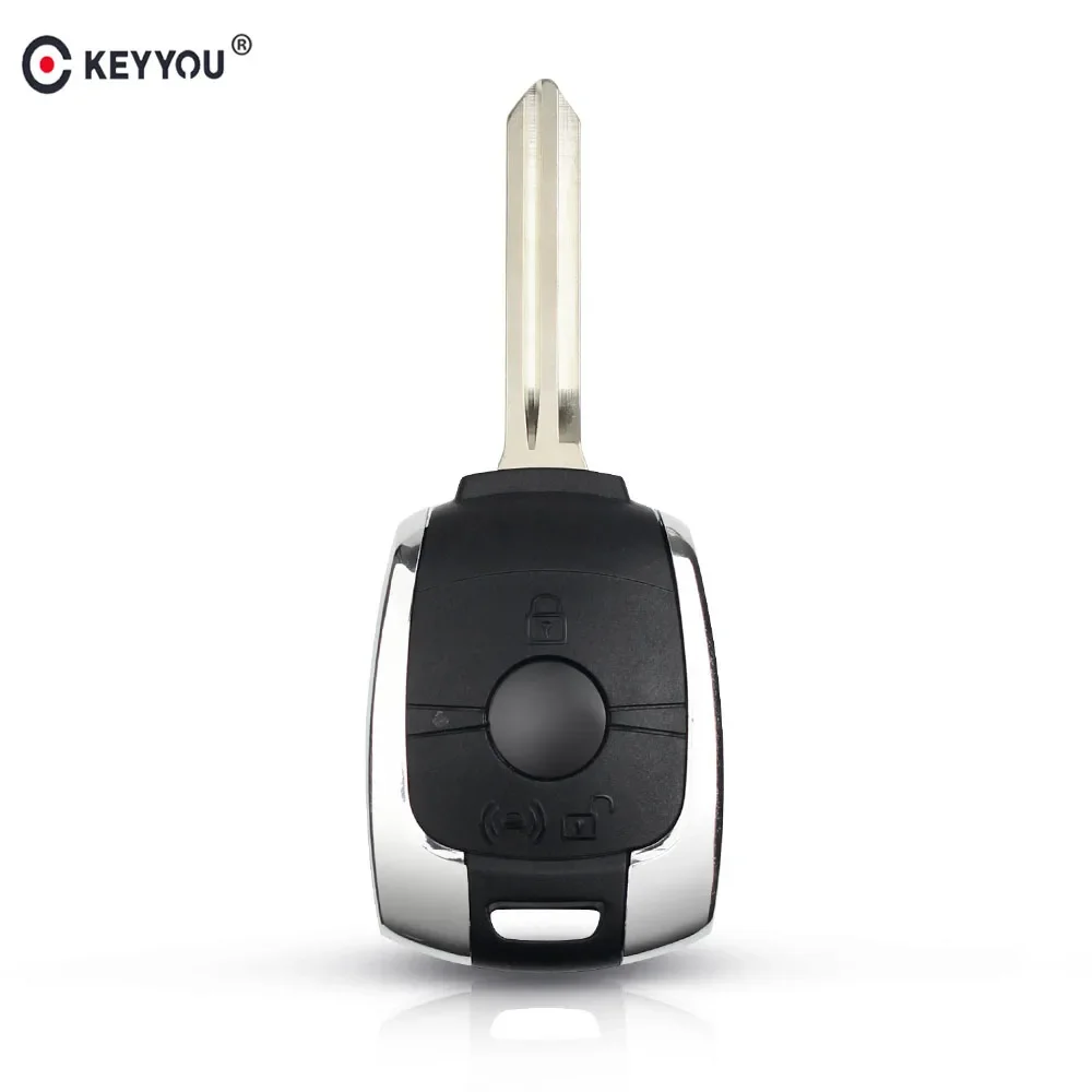 KEYYOU Buttons Replacement Remote Key Shell Case Fob for SsangYong Actyon Kyron Rexton Korando Replacement part