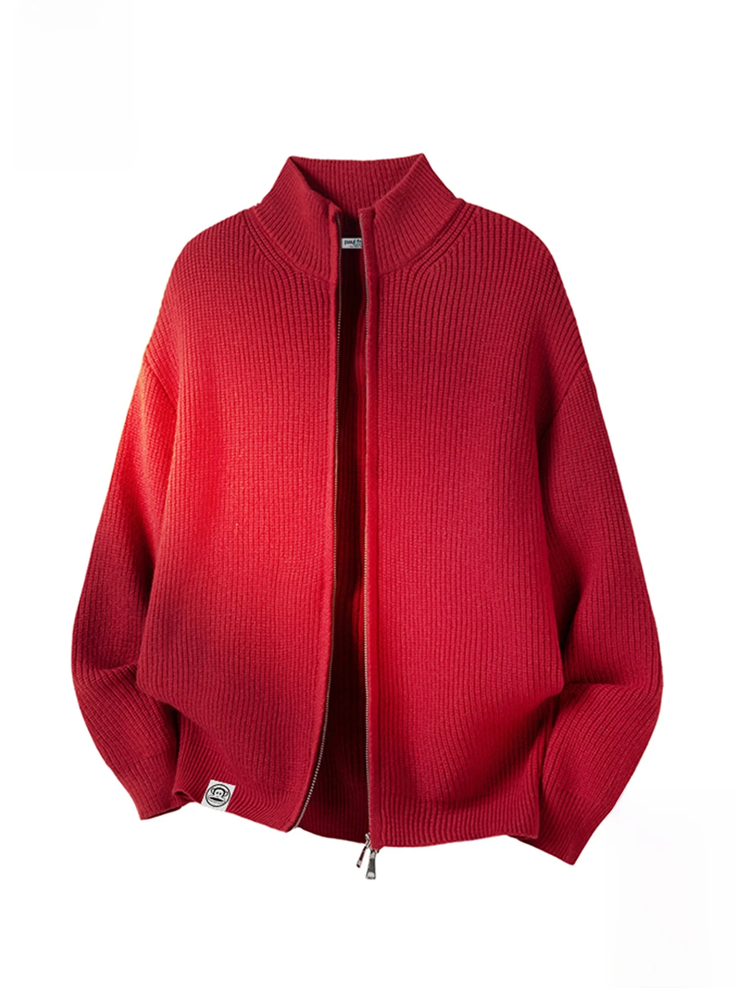 

Вязаный кардиган Paul Frank M Lazy Sle с воротником-стойкой, свободный крой, осень-зима, модный повседневный городской стиль, нейлон, полиэстер