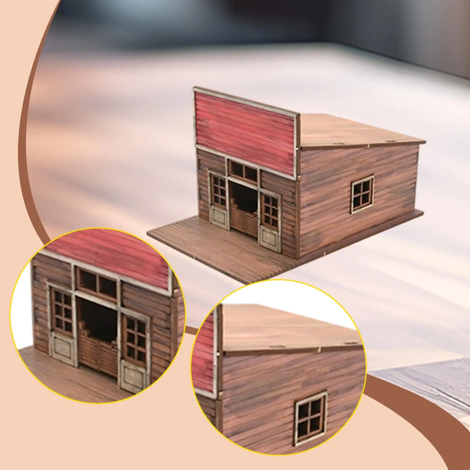 1/72 Town Building Model Kit Miniature Scene Model Architecture Model Micro Landscape