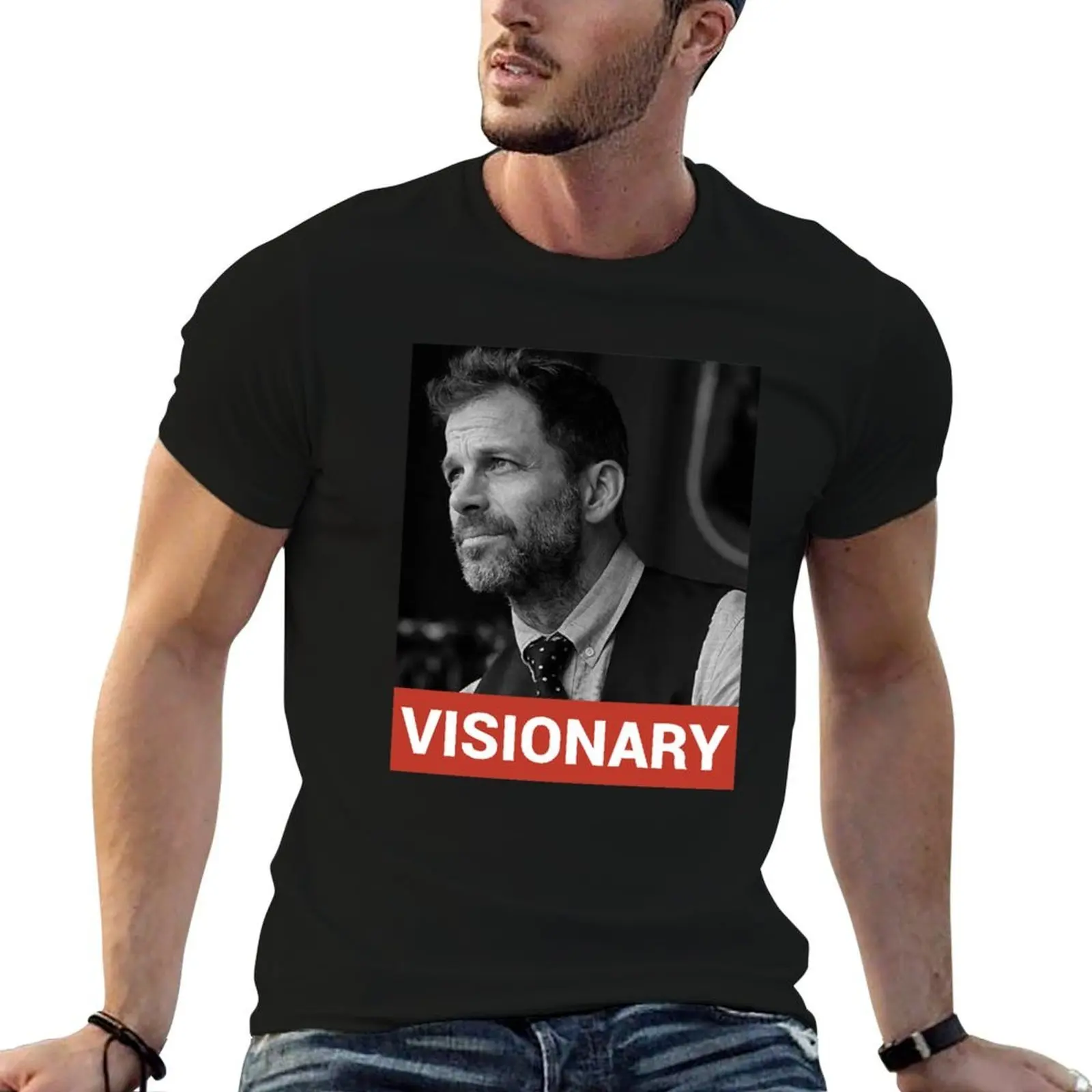 

Visionary Zack Snyder T-Shirt cotton t shirt pack t shirts for man graphic funny T-Shirt