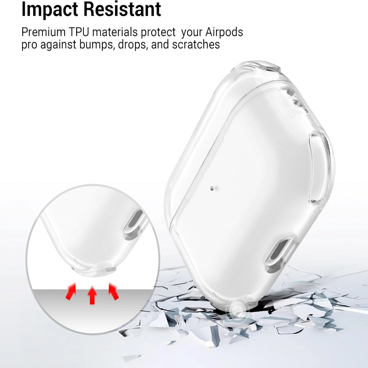 For AirPods Pro 3 Clear Case with Lanyard Keychain & Cleaning Kit Soft TPU Shockproof Protective Case Cover For AirPods Pro 3 - Image 3