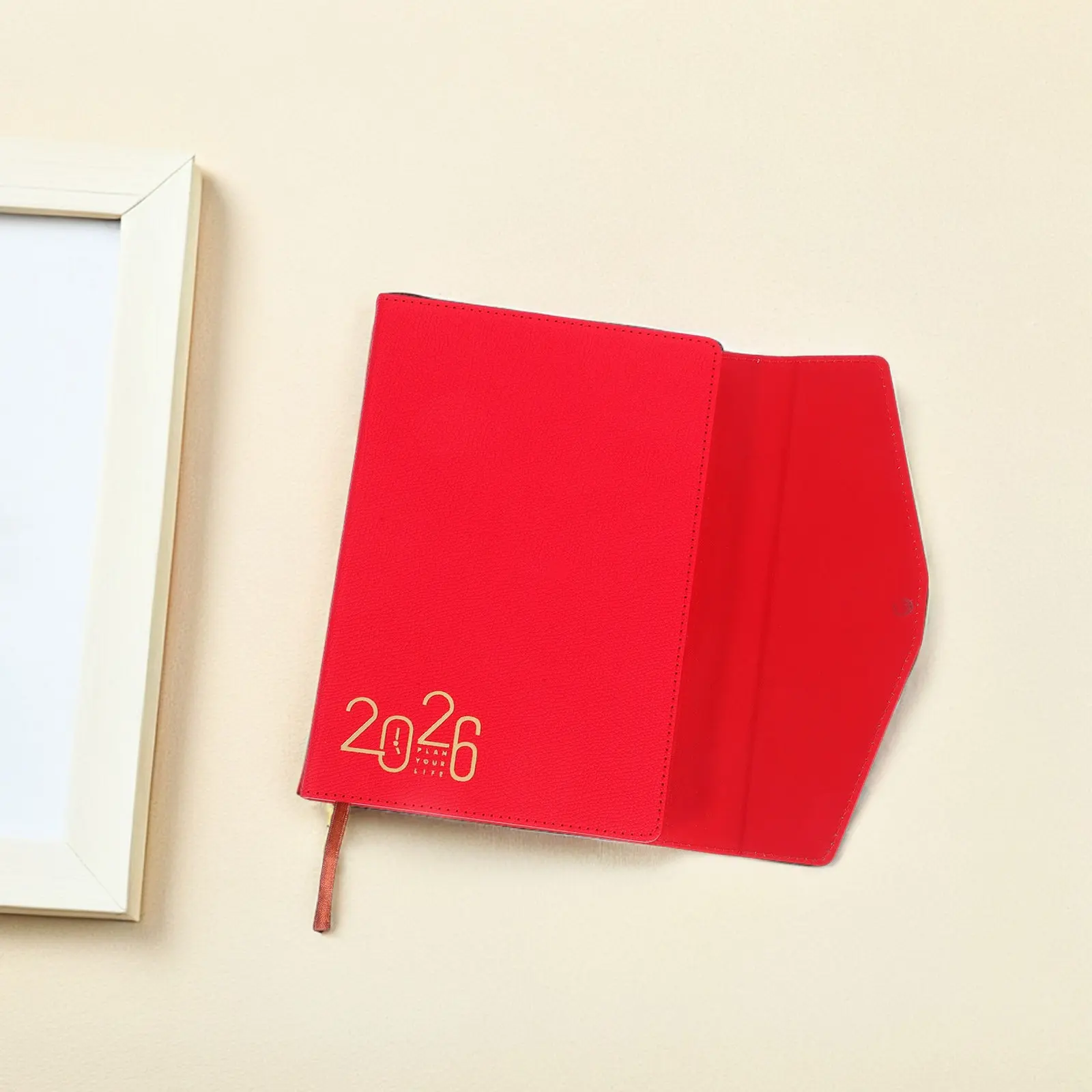 365-Day Daily Planner Notebook Thick Premium Paper No Ink Bleed Modern Minimalist Design Portable Desk Calendar for Office Home