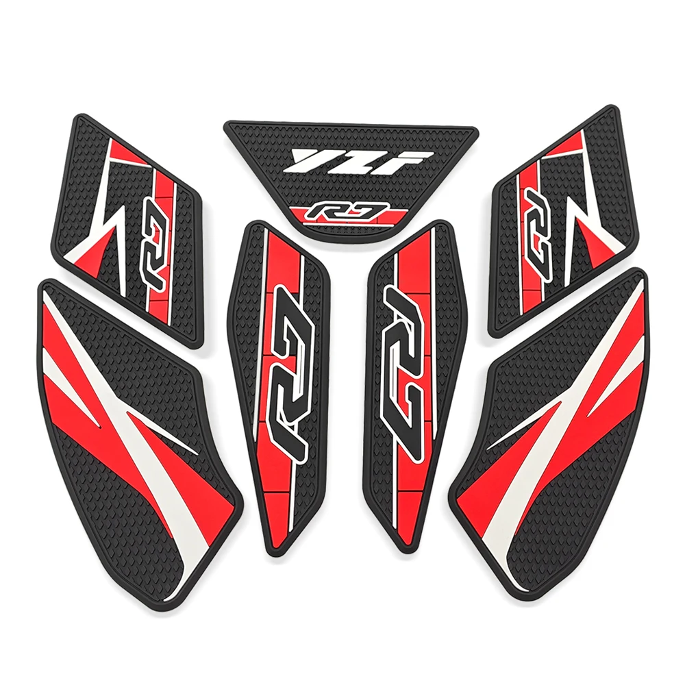 For Yamaha YZF R7 YZF-R7 2026 YZFR7 2026 Motorcycle Rubber Tank Pad Sticker Side Tank Pad Anti Scratch Decal Non-slip Sticker