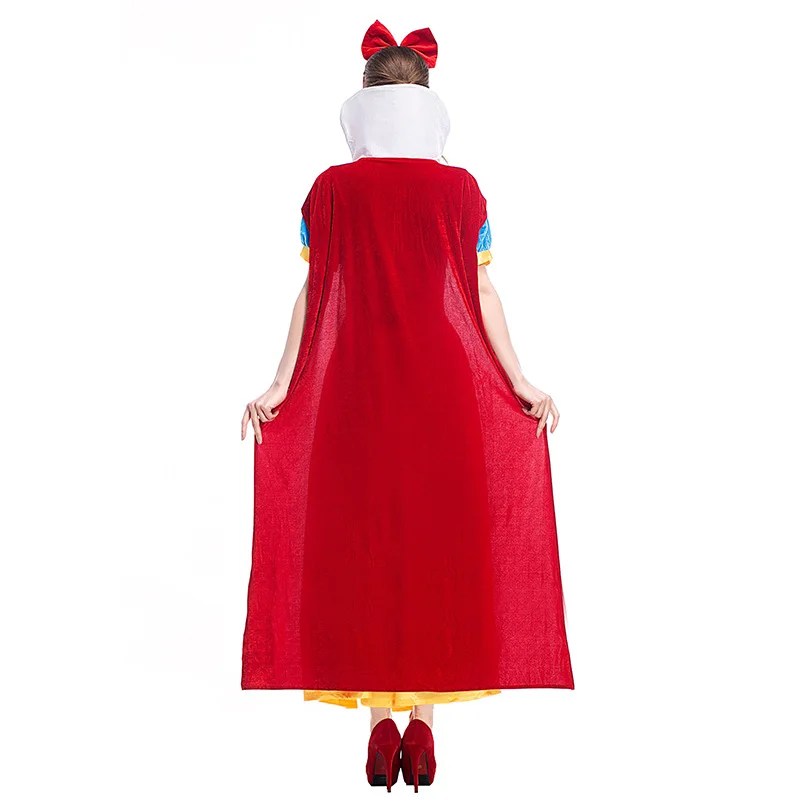 Plus Size Halloween Queen Long Dr Robe Fairy T Drama Performance Kostüm Schneewittchen Cosplay Große Größe Damen Dr