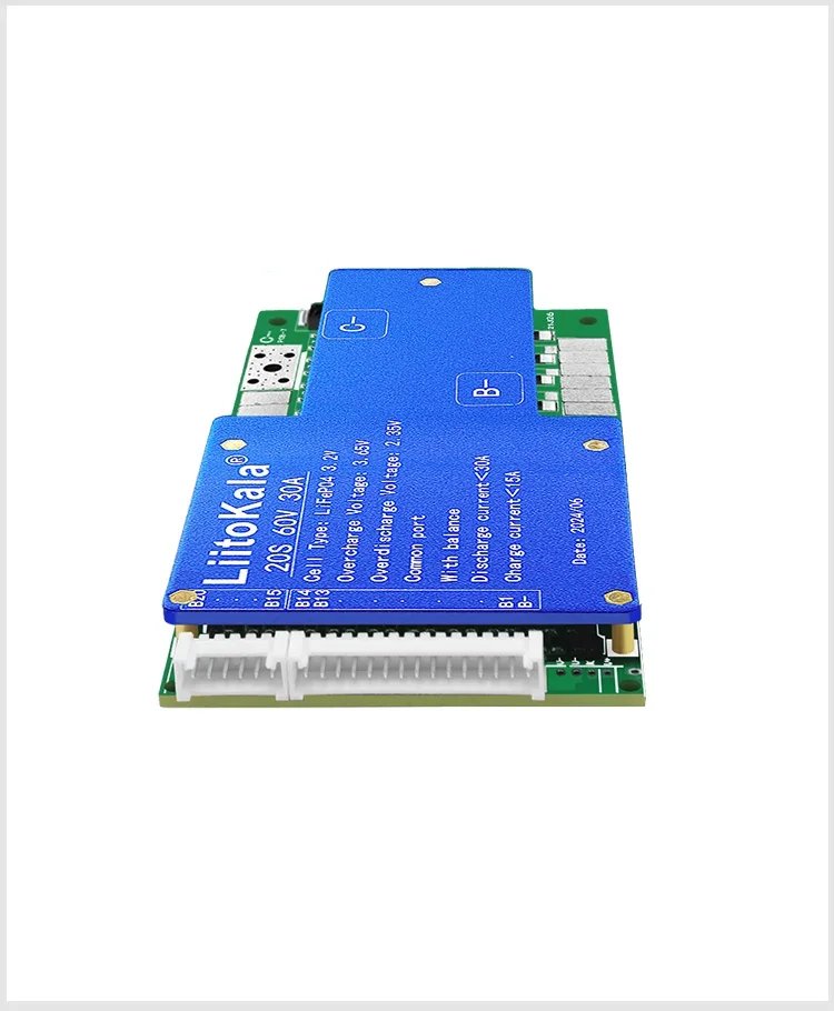 LIitoKala 20S-60V30A-BMS LiF4PO4 Battery Protection Board BMS with balance 64V Lithium Iron Phosphate 18650 LiFePO4