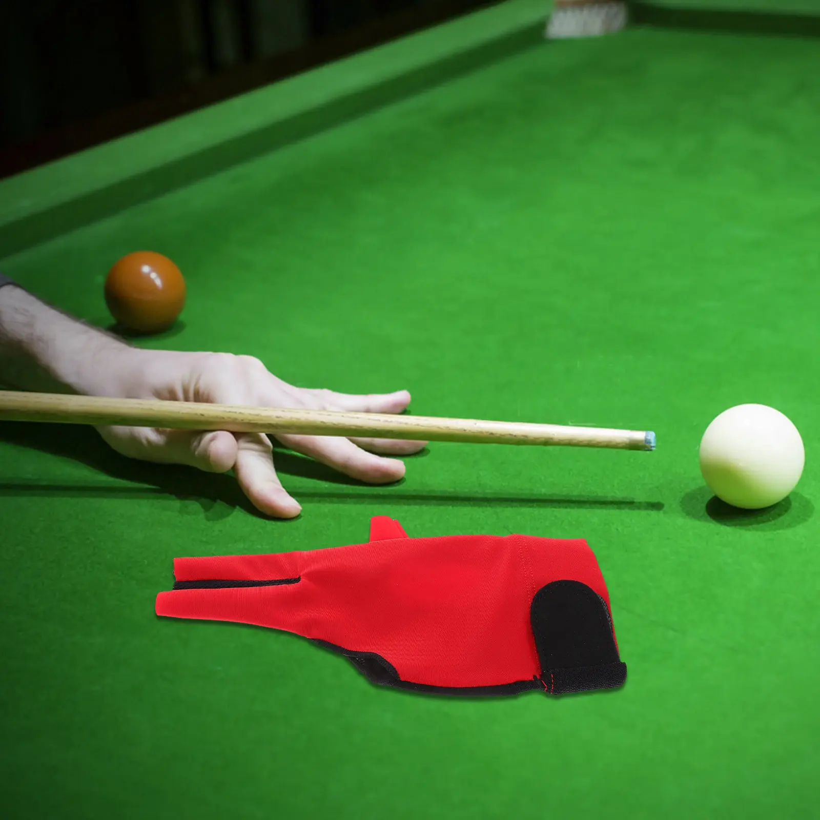 1Pair Three Finger Billiard Gloves Breathable Mesh Design for Enhanced Grip Stability Precision Control Pool Snooker Cue Sports