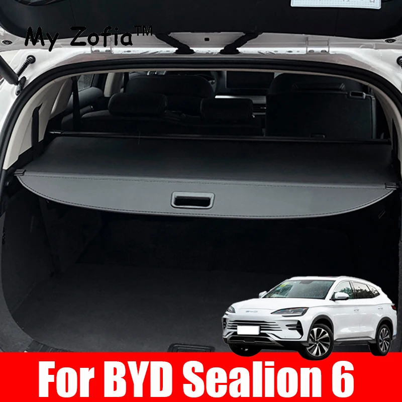 For BYD Seal U Sealion 6 2024 2025 Rear Trunk Curtain Cover Rear Rack Partition Shelter Canvas Storage Decoration Accessories