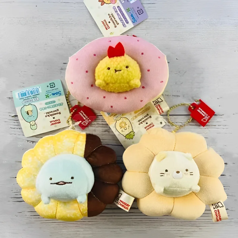 

Kawaii Sanrio Sumikko Gurashi Plush Toy Cute Donut Series Plush Doll Backpack Pendant Anime Girl Holiday Birthday Gift