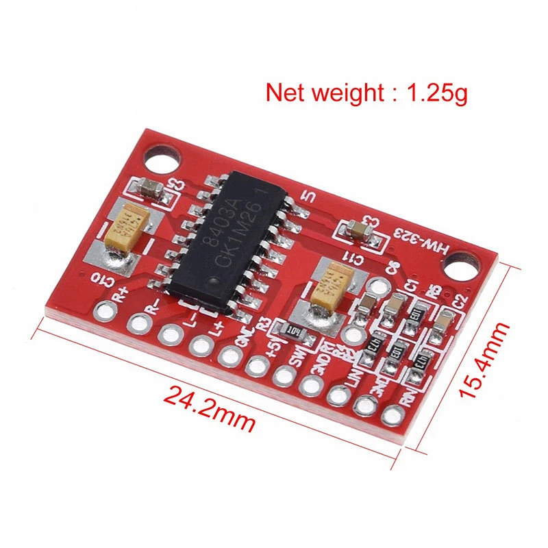 PAM8403 Ultra Mini Digital Amplifier Board Small Board USB Powered High Power 3W Dual Channel