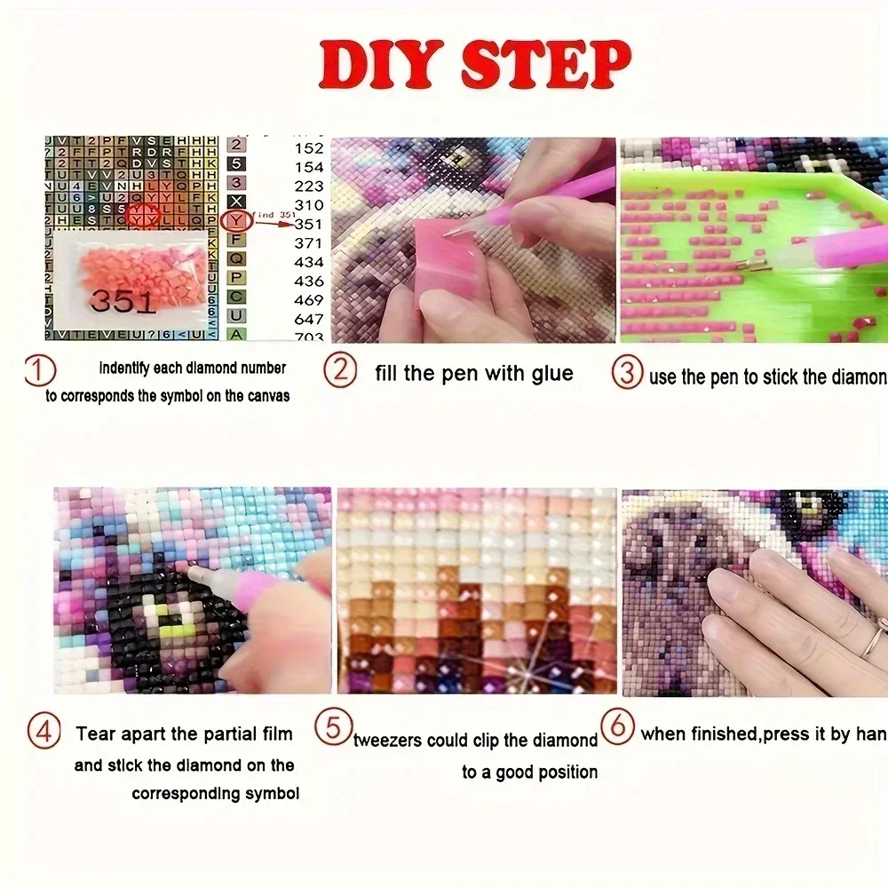 MINISO DIY الرعب الماس اللوحة الفيلم الشخصيات الكلاسيكية الكولاج التطريز الكامل الفن هالوين ديكور المنزل 5D DIY بها بنفسك الفن الحرفية #2