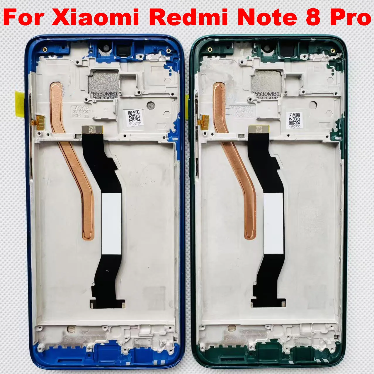 6.53'' High Brightness 100% Tested For Xiaomi Redmi Note 8 Pro Lcd Display Touch Screen Sim Digitizer Assembly With Frame