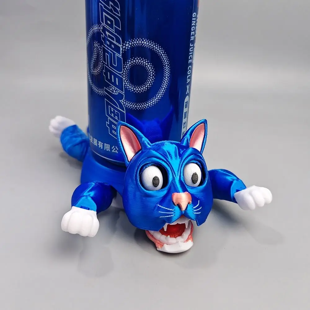 عبرت الساقين وعيون التحديق ذعر القط كوستر مخيف القط القدح حامل القط كأس وسادة ملتوي اللعب حلية مكافحة تحرق