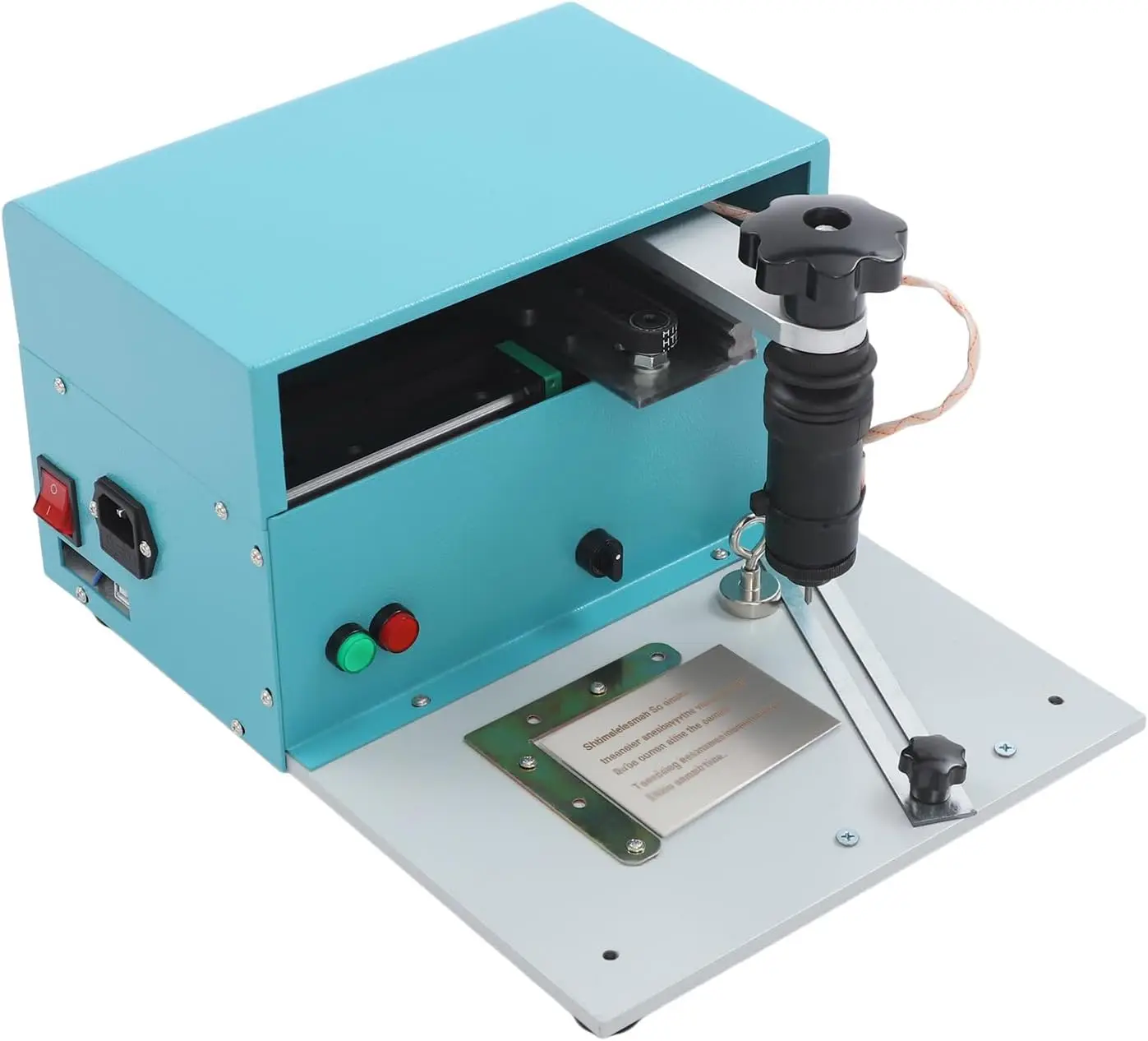 

110V Industrial Engraving Machine for Metal Steel Signs Nameplate Marking 6.69×3.94 Inch Marking Area