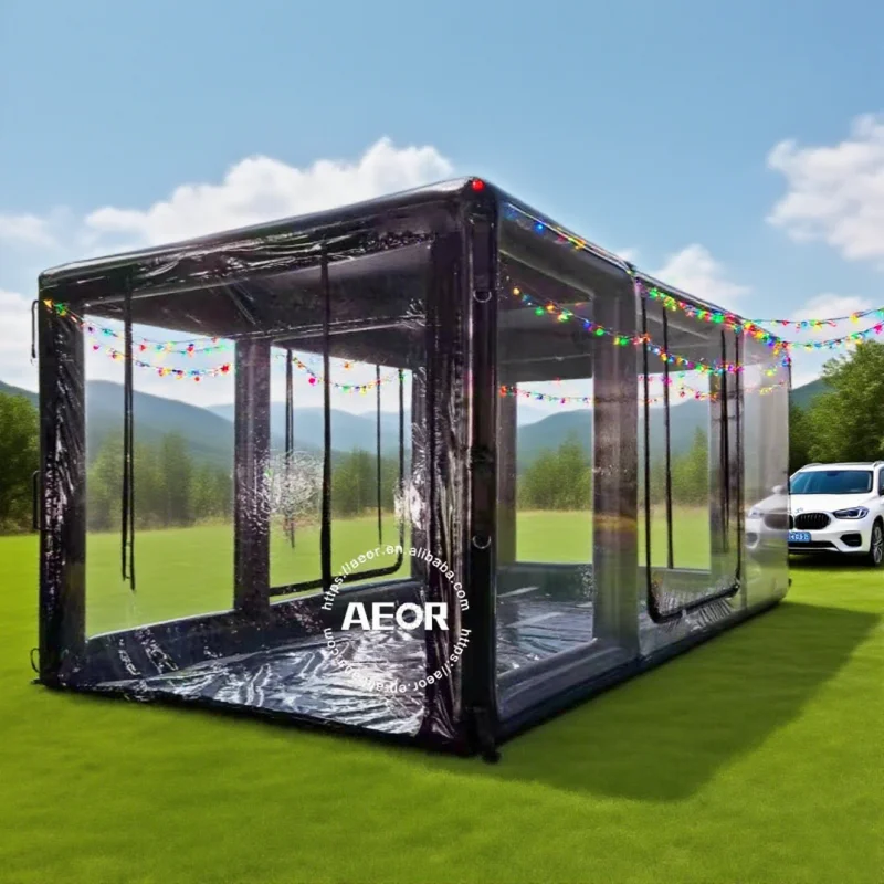 Airtight PVC Inflatable Car Capsules Cover Storage Air Sealed Inflatable Car Garage Bubble Tent Carport for Parking