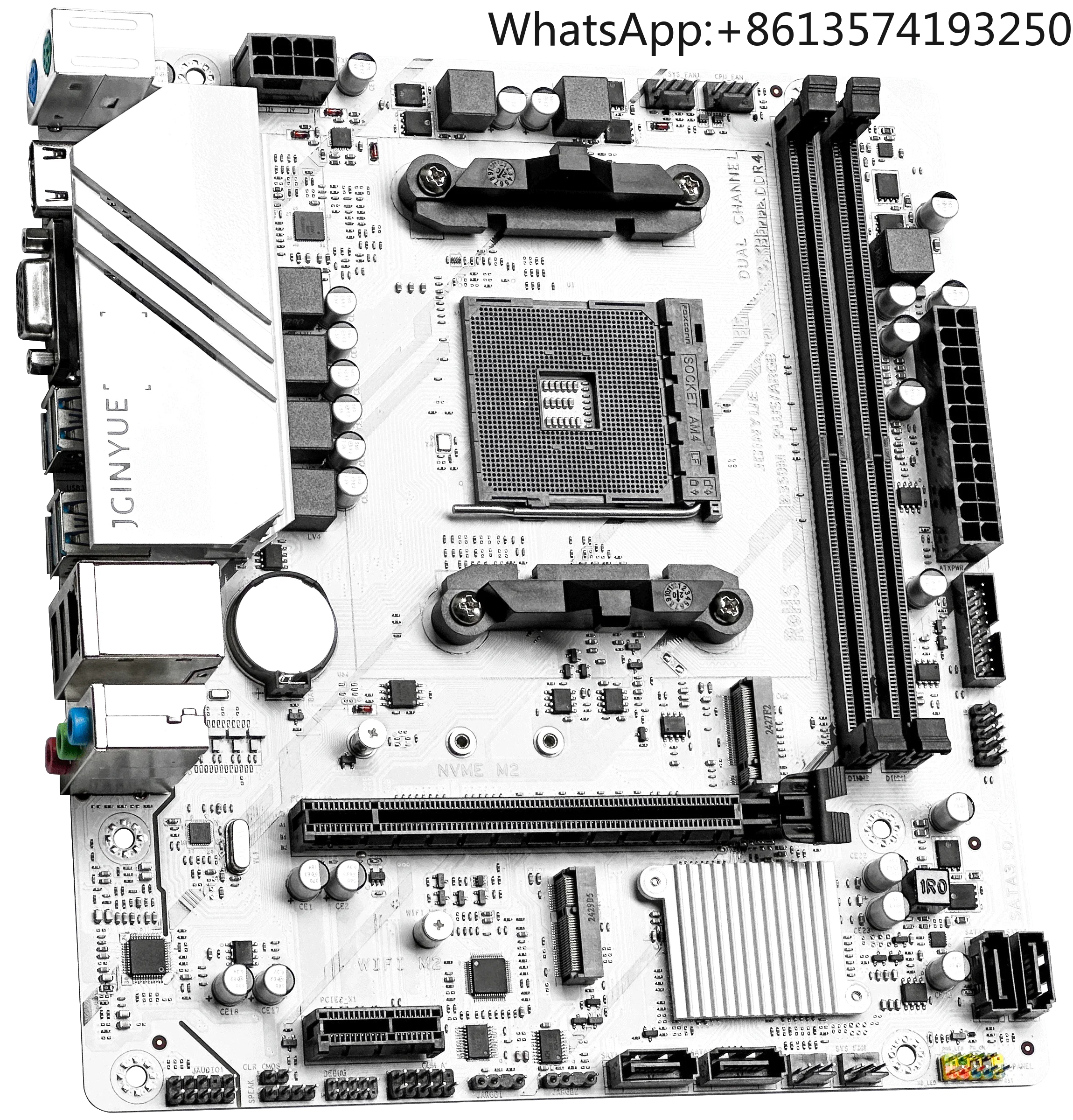 JGINYUE B450M-TI ARGB Desktop Gaming Board M-ATX DDR4 Double Memory Channel SATA Hard Drive Interface 64 GB RAM B450 Chipset