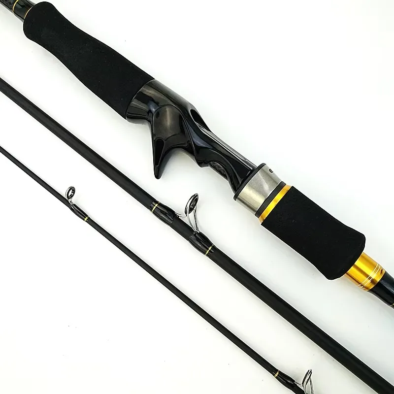 1.8/2.1/2.4m 3 sections M power carbon fishing rod casting spinning bass rod lure 10-25g light portable travel fish pole