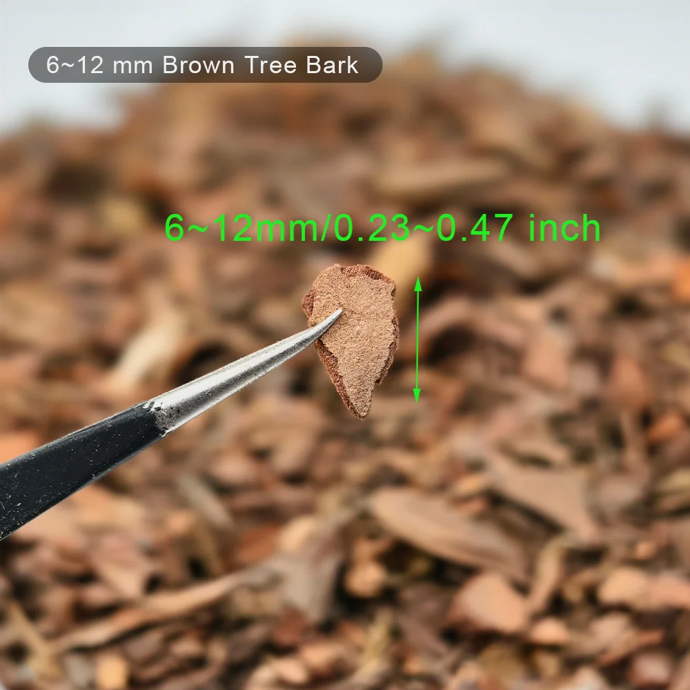 50g Realistic Wood Bark Simulation Rock Effect for Diy Modeling/Sandtable Layout/Craft/Doullhouse Decoration/Diorama/Landscape