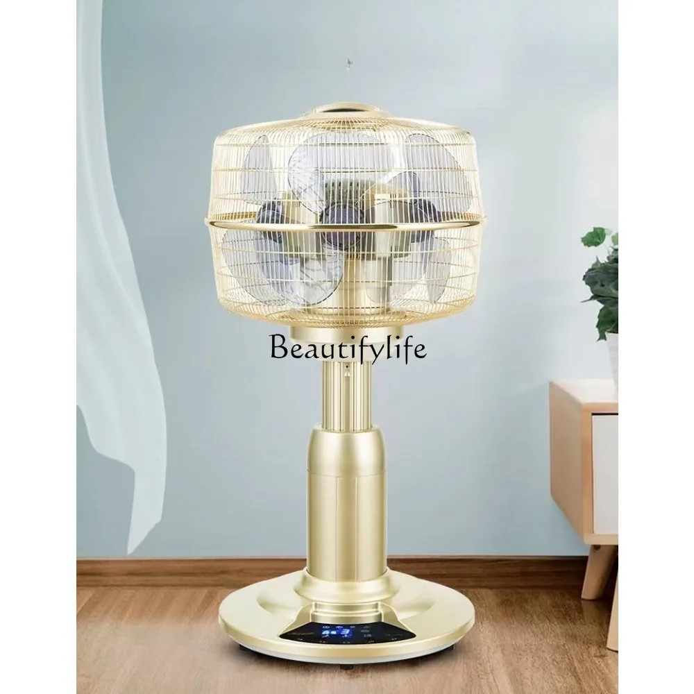 360 Degrees Double-Headed Rotating Electric Fan Commercial Double-Sided Floor Multi-Sided Household