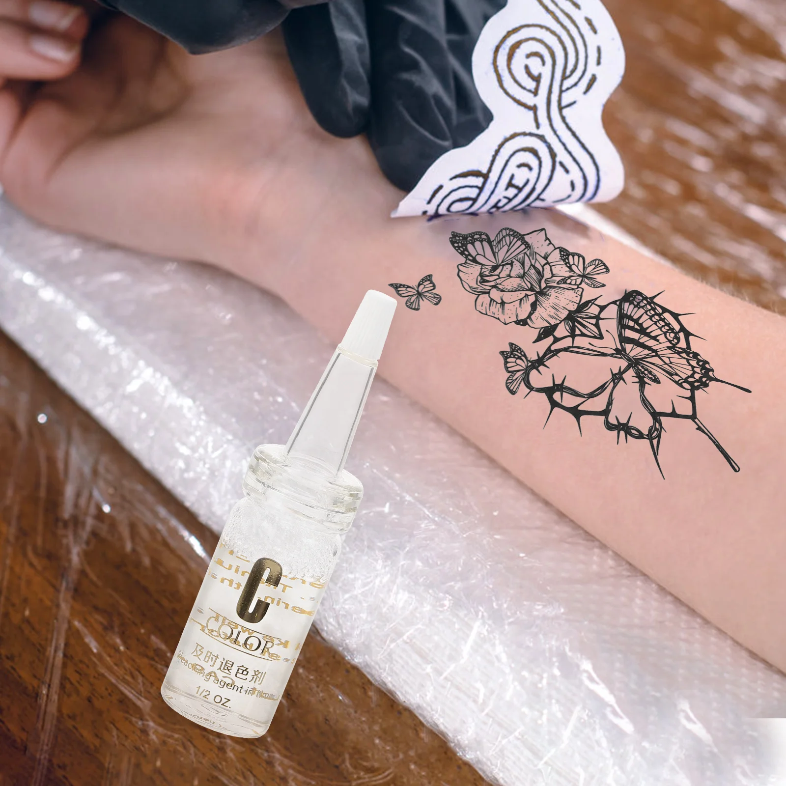 

Tattoo Correction Liquid 1 Bottle Eyebrow Lip Body Error Remover Fast Safe For Microblading Tattoo Tools